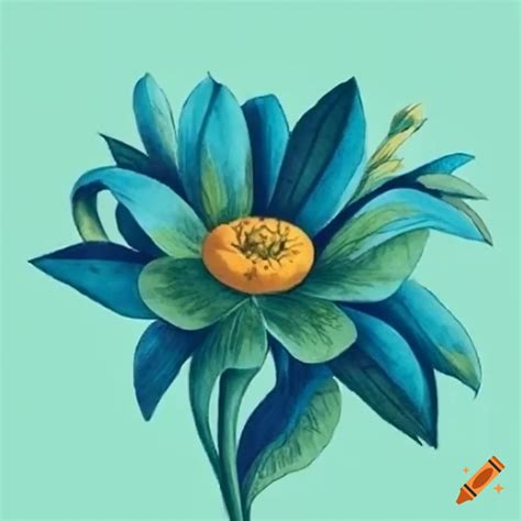 Vintage botanical flower illustration