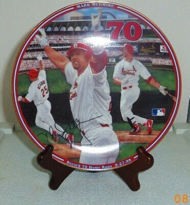 Mark McGwire 70 Home Runs Bradford Exchange baseball collector plate ...