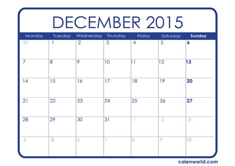 Cute December Calendar 2015 images