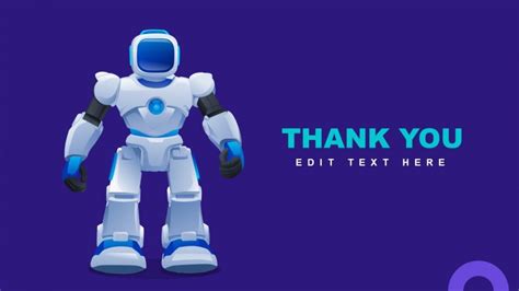 AI & Robotics Thank You Slide Template - SlideModel