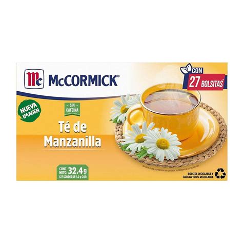 Té McCormick manzanilla 27 sobres | Walmart