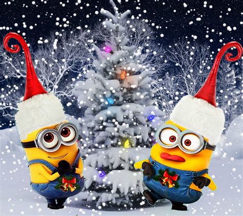 Minion Christmas Wallpapers - Top Free Minion Christmas Backgrounds - WallpaperAccess