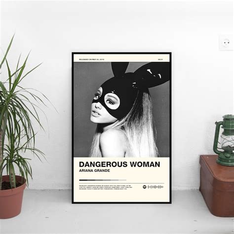 Ariana Grande / Dangerous Woman / Album Art Poster Print / | Etsy