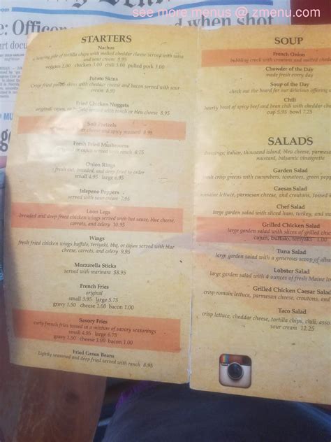 Menu at Sunset Grill pub & bar, Belgrade, West Rd