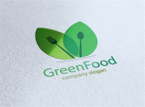 Green Food Logo ~ Logo Templates ~ Creative Market