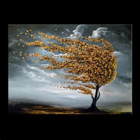 Large painting Tree painting hurricane lollipop tree blowing wind ...