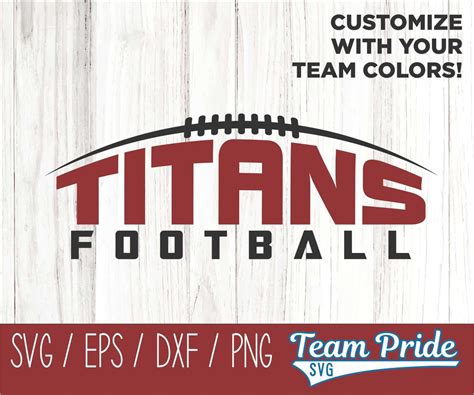 Titans Football SVG Digital Download Printable Svg, Eps, Dxf, Png File ...