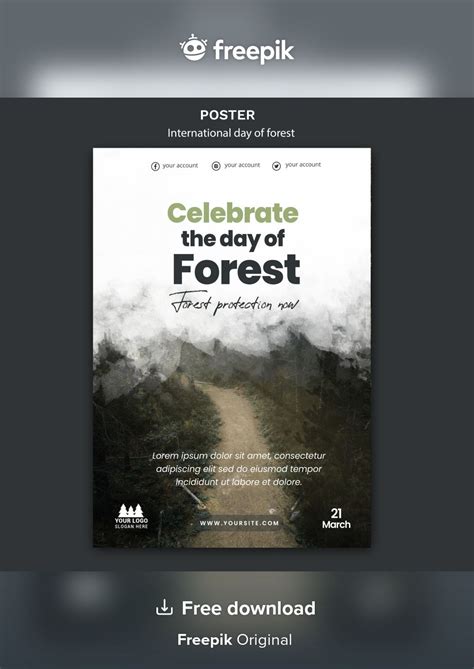 Celebrate World Forest Day with a Stunning Poster Template