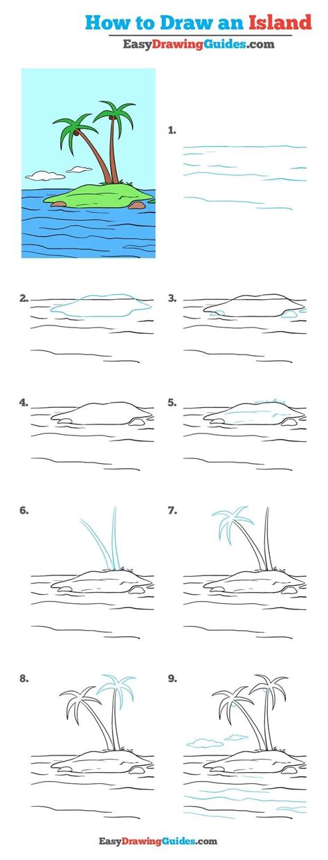 How to Draw an Island – Really Easy Drawing Tutorial