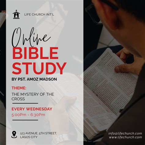 Copy of Bible study flyer | PosterMyWall