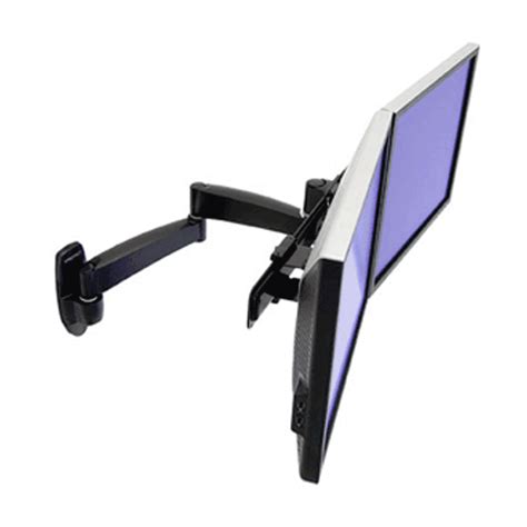 Ergotron 200-Series Dual Monitor Articulating Arm Wall Mount 45-231-200