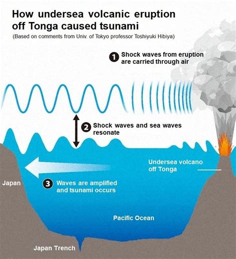 Why the Tongan volcanic eruption triggered a tsunami 8,000 km away in ...