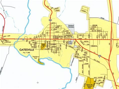 Gatesville City Map - Gatesville Texas • mappery