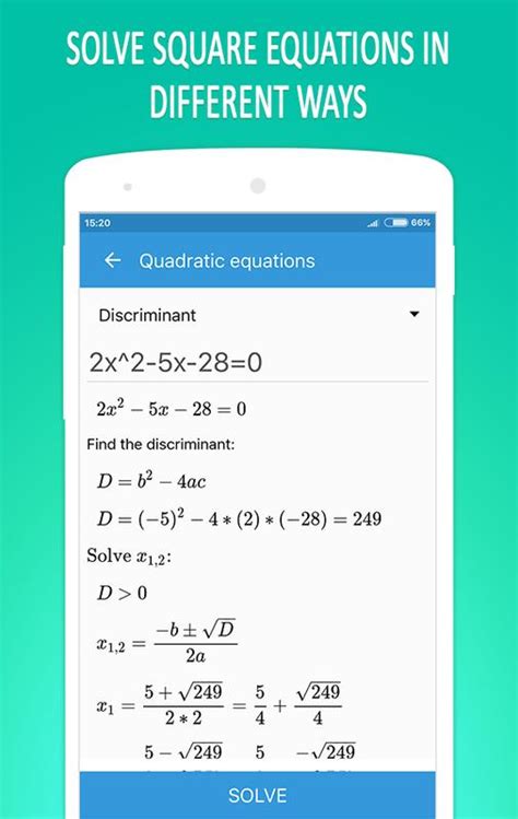 Math Equation Solver for Android - APK Download