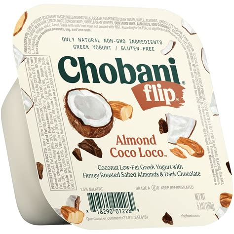 Chobani Flip Almond Coco Loco Low-Fat Greek Yogurt 5.3 oz | Shipt