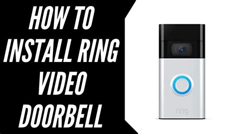 How to Install Ring Video Doorbell 2nd Generation Wireless Install ...