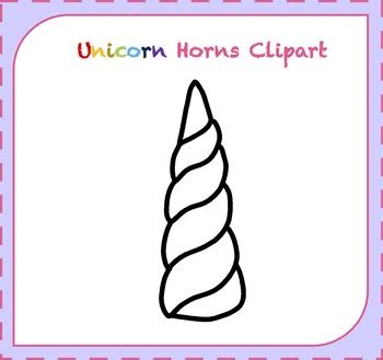 Unicorn Horn Clipart / Unicorn Clipart by Made by Lilli Clipart | TpT