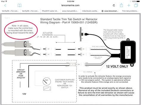 Bennett Trim Tabs Parts List