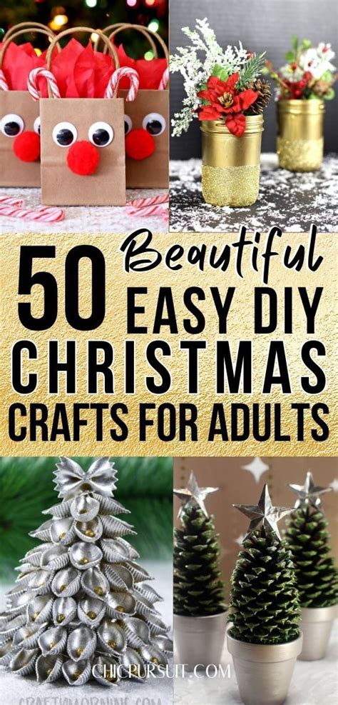 50 Easy DIY Christmas Crafts For Adults To Make And Sell | Christmas ...