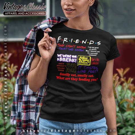 Friends TV Show Quotes Shirt - Vintagenclassic Tee