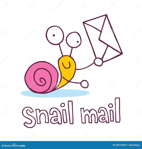 Snail Mail. Email Icon Vector Illustration | CartoonDealer.com #28493768