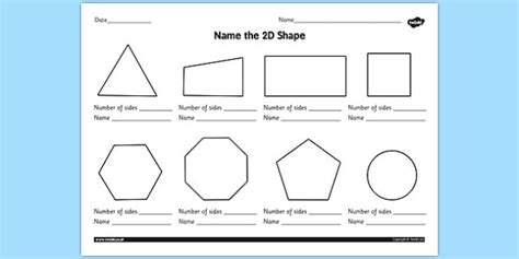 2D Shapes Worksheet - 2d shapes worksheet, ks1, 2d shape, 2d