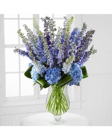 Honestly Luxury Delphinium & Hydrangea Bouquet in Tigard OR - Flowers ...