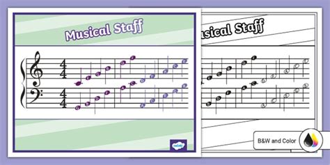 FREE Musical Staff Poster | Educational Resources | Twinkl USA