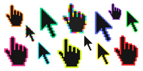 Color Pixels Cursor Collection - Custom Cursor