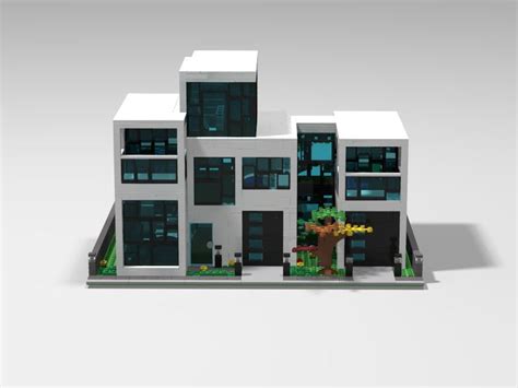 LEGO IDEAS - Modern House | Lego house, Modern house, Lego mansion