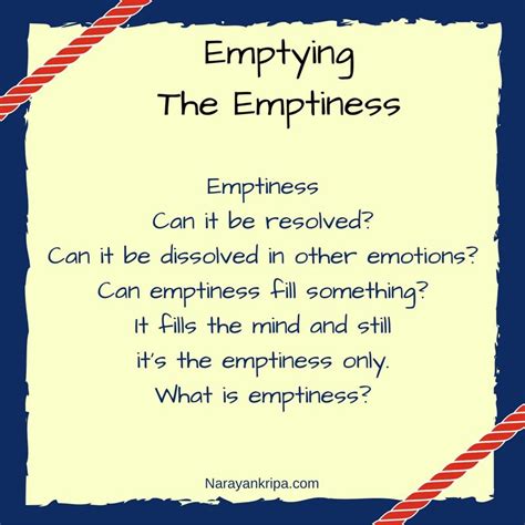 Emptying The Emptiness: A poem on the feeling of emptiness Emotions, Feelings, Haiku, Empty ...