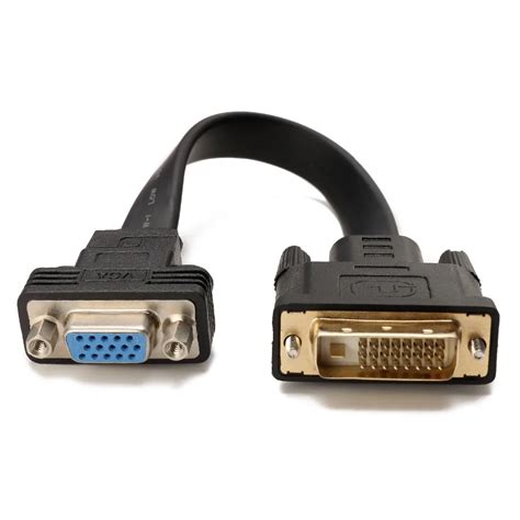 DVI-D to VGA Cable Active Adapter Male To Female DVI VGA Converter