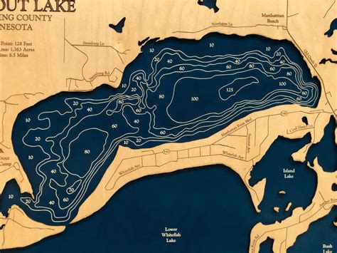 Big Trout Lake Big Trout Lake Map Custom Wood Map 3D Lake - Etsy ...