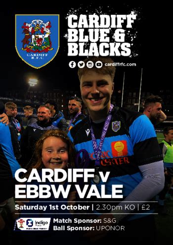 Cardiff RFC v Ebbw Vale | Zeeon