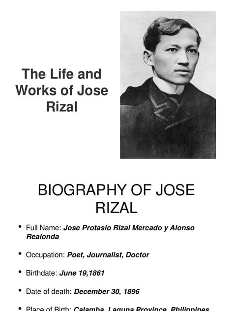 Life and Works of Rizal | PDF | Philippines