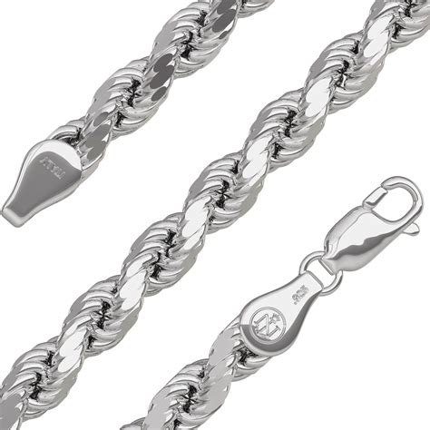 .925 Silver Rope Chain (4mm) I Nautical Treasure Jewelry – N.T.J.