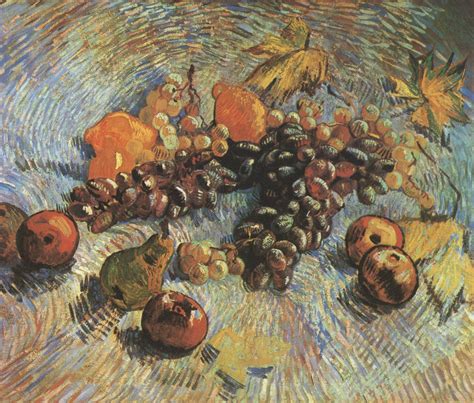 Vincent van Gogh - Still Life with Grapes, Apples, Pear and Lemons ...