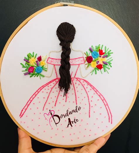 Bordar muñeca paso a paso - Bordando Arte | Hand embroidery art, Hand embroidery designs, Diy ...