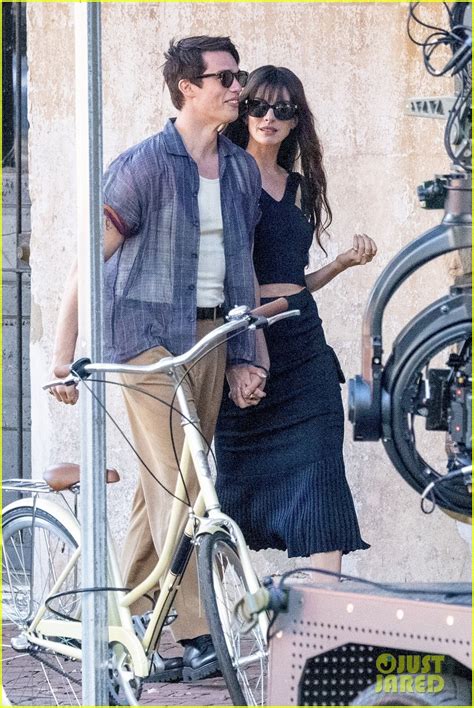 Nicholas Galitzine Wraps His Arm Around Anne Hathaway While Filming ...