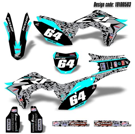 Custom Decal Graphics Kit for Honda CRF 250 2018 2019 2020 CRF | Etsy