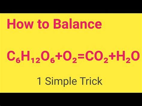 C6H12O6(Glucose)+O2(Oxygen)=CO2+H2O Balanced Equation||Combustion of ...