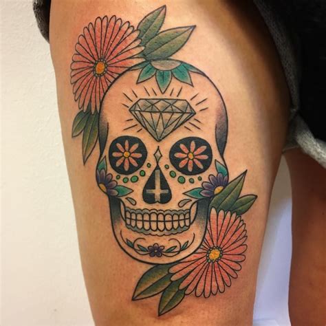 125+ Best Sugar Skull Tattoo - Designs & Meaning (2019)