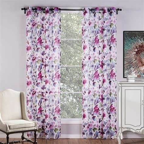 Europe Design Printed Floral Curtain For Bedroom Decorative Curtain ...