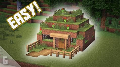 Minecraft: Deluxe Dirt House Tutorial! - YouTube