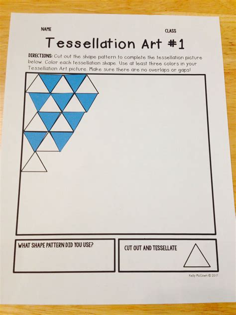 Tessellation Worksheets Pdf – Thekidsworksheet