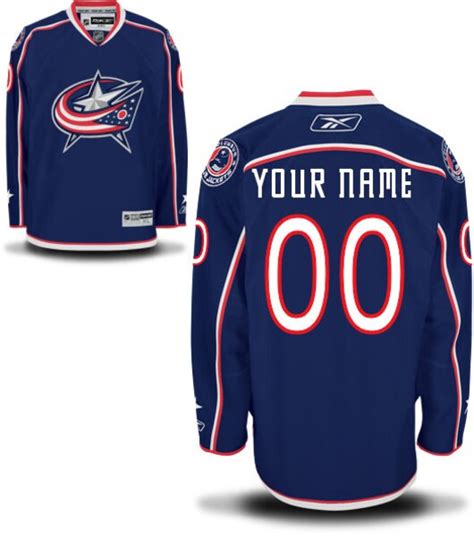 Reebok Columbus Blue Jackets Men's Premier Home Custom Jersey - Navy ...