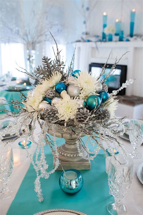 Winter Wonderland Birthday Party Centerpieces : Sweet 16 Winter ...