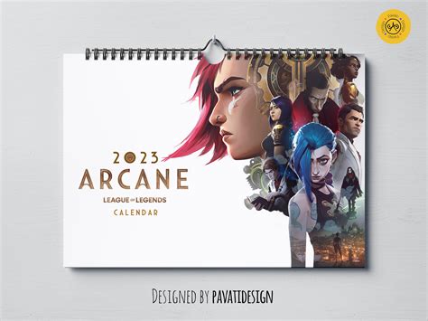 ARCANE 2023 Calendar Digital League of Legends Printable - Etsy UK