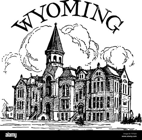 Wyoming university Black and White Stock Photos & Images - Alamy