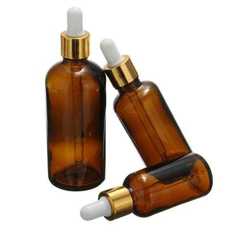30/50/100ml Amber Glass Essential Oil Dropper Bottles Vials Containers